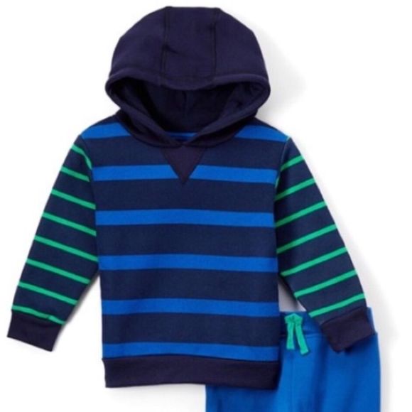 Striped Hoodie and Sweatpants Set - Picture 2 of 9